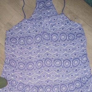 GAP Blue Geometric Women's Tank
